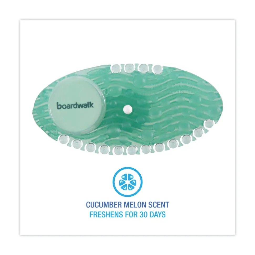 Boardwalk 60/Box Cucumber Melon Curve Air Freshener - Green