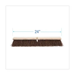 Boardwalk BWK20124 24 in. Brush 3.25 in. Natural Palmyra Fiber Bristles Floor Brush Head