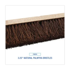 Boardwalk BWK20124 24 in. Brush 3.25 in. Natural Palmyra Fiber Bristles Floor Brush Head