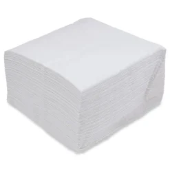 Boardwalk BWK8307 17 in. x 17 in. 1-Ply Dinner Napkin - White (3000/Carton)