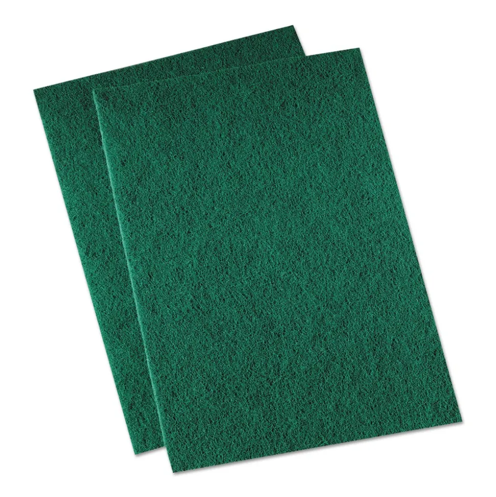 Boardwalk 96BWK GP 6 in. x 9 in. Medium Duty Scour Pad - Green (20/Carton)