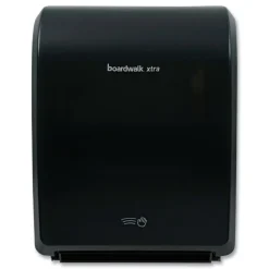 Boardwalk BWK33GREEN 12.31 in. x 9.31 in. x 15.94 in. Xtra Electronic Hand Towel Dispenser - Black (1-Carton)