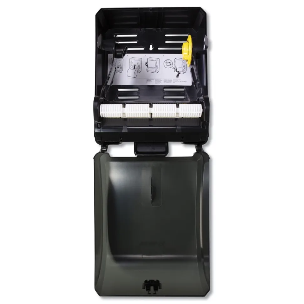 Boardwalk BWK29GREEN 12.31 in. x 9.31 in. x 15.94 in. Xtra Mechanical Hands-Free Towel Dispenser - Black (1-Carton)