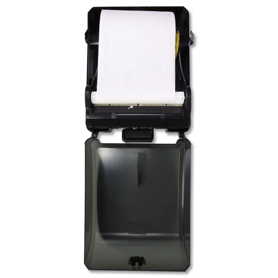 Boardwalk BWK29GREEN 12.31 in. x 9.31 in. x 15.94 in. Xtra Mechanical Hands-Free Towel Dispenser - Black (1-Carton)