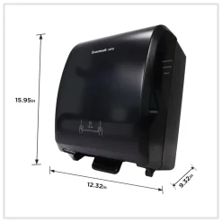 Boardwalk BWK29GREEN 12.31 in. x 9.31 in. x 15.94 in. Xtra Mechanical Hands-Free Towel Dispenser - Black (1-Carton)