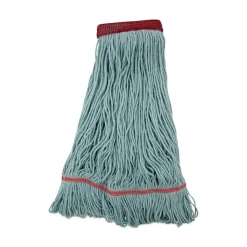 Boardwalk BWK1400LCT EchoMop with Looped-End Synthetic/Cotton Wet Mop Head - Large, Blue (12/Carton)