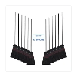 Boardwalk BWK916P 54 in. Wood Handle Maid Broom with Plastic Bristles (1 Dozen)