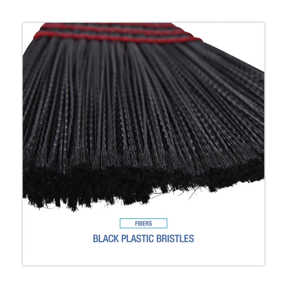Boardwalk BWK916P 54 in. Wood Handle Maid Broom with Plastic Bristles (1 Dozen)