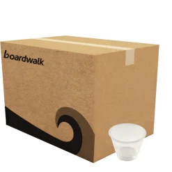 Boardwalk BWKPRTN55TS 5.5 oz Plastic Souffle/Portion Cups - Translucent (2500/Carton)