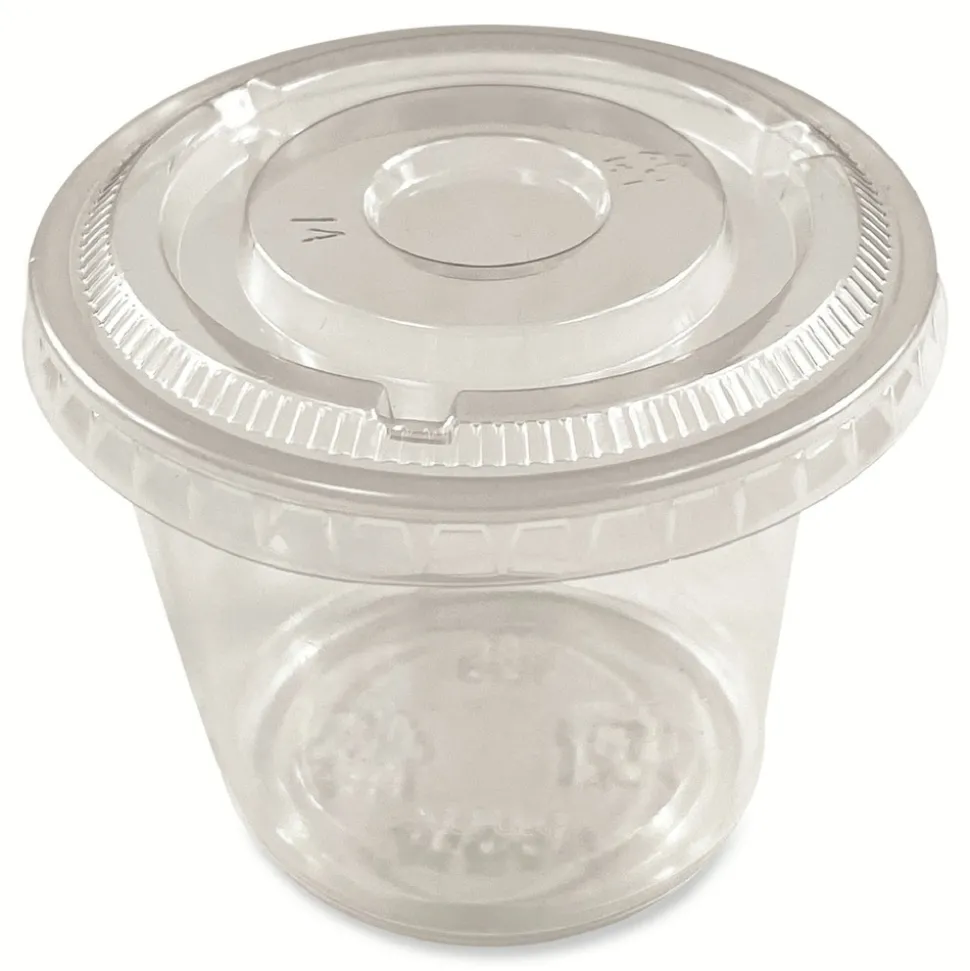 Boardwalk BWKPRTN55TS 5.5 oz Plastic Souffle/Portion Cups - Translucent (2500/Carton)