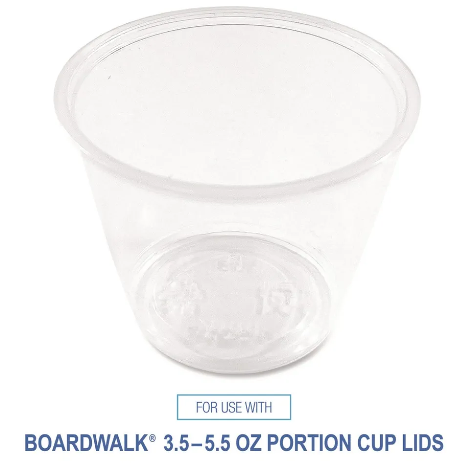 Boardwalk BWKPRTN55TS 5.5 oz Plastic Souffle/Portion Cups - Translucent (2500/Carton)
