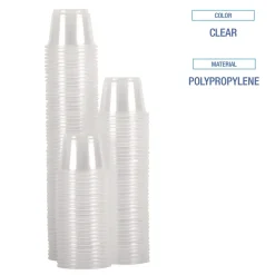 Boardwalk BWKPRTN55TS 5.5 oz Plastic Souffle/Portion Cups - Translucent (2500/Carton)