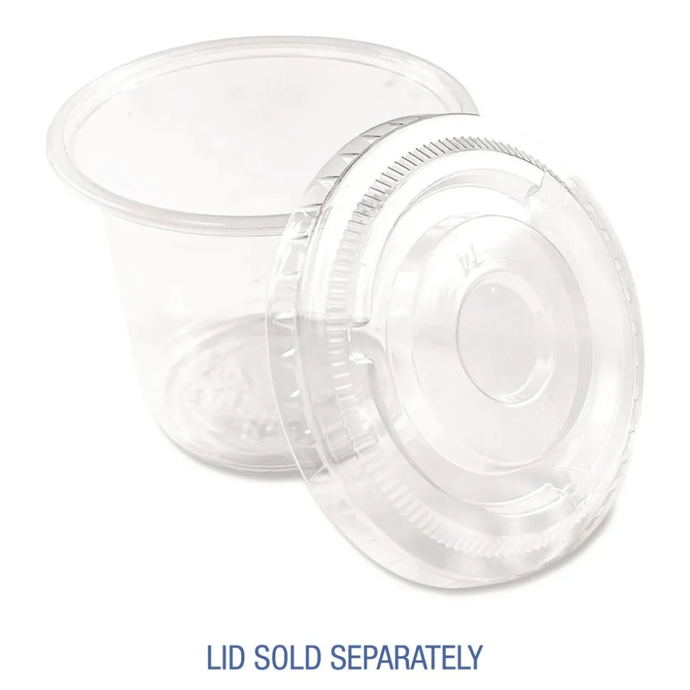 Boardwalk BWKPRTN55TS 5.5 oz Plastic Souffle/Portion Cups - Translucent (2500/Carton)