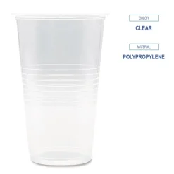 Boardwalk BWKTRANSCUP20CT 20 oz. Translucent Plastic Cold Cups - Clear (1000/Carton)