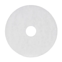 Boardwalk BWK4016WHI 16 in. Diameter Polishing Floor Pads - White (5/Carton)