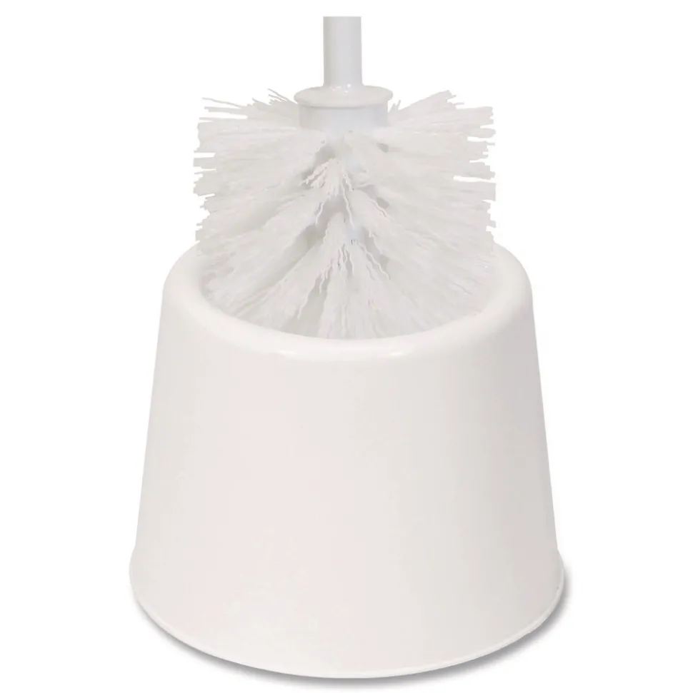Boardwalk Caddy For Spiral Bowl Brush, White