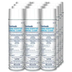 Boardwalk CP873BOARDWK 19 oz. Aerosol Can Foaming Disinfectant Germicidal Cleaner - Flowery Scent (12/Carton)