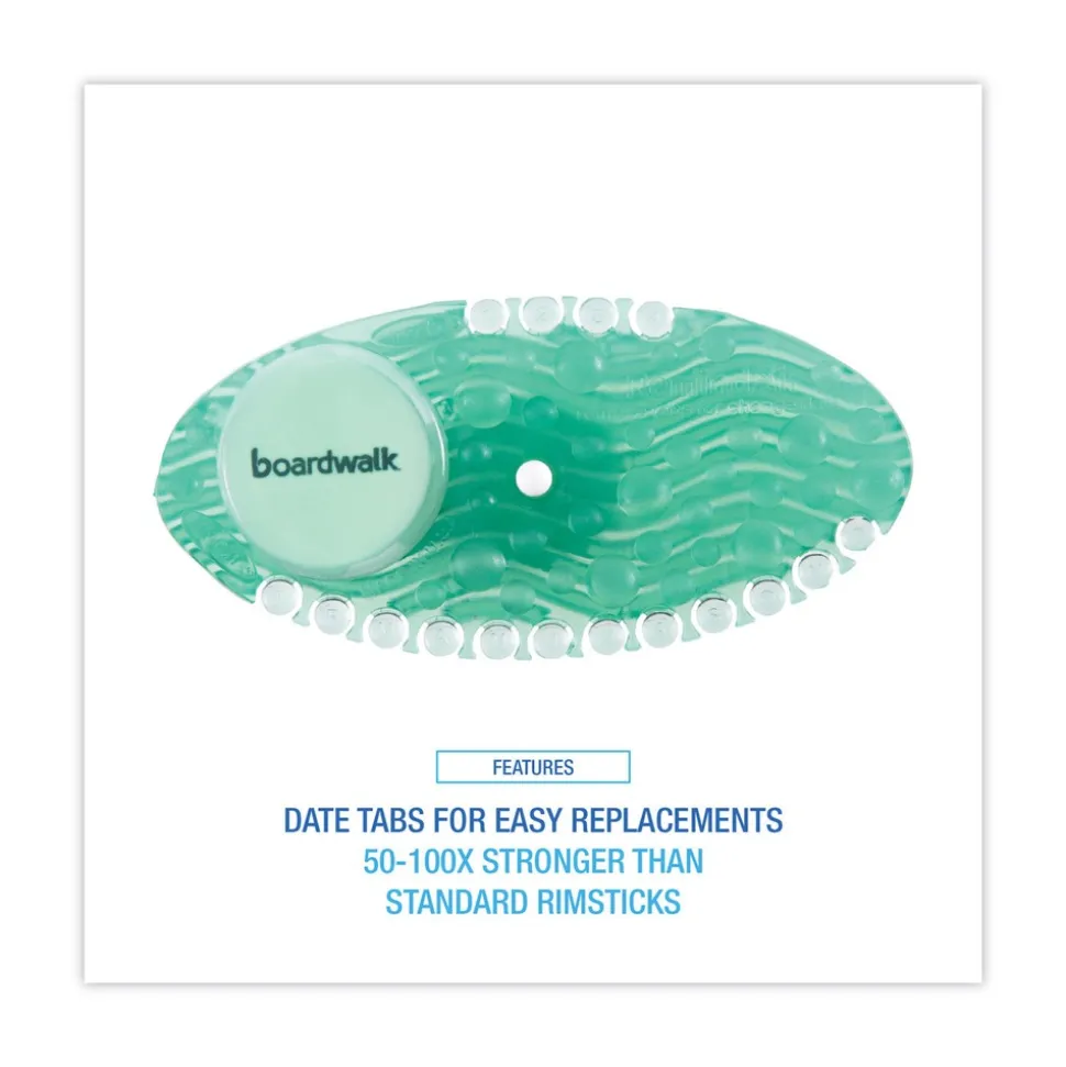 Boardwalk Curve Solid Air Freshener - Cucumber Melon Fragrance, Green (10/Box)