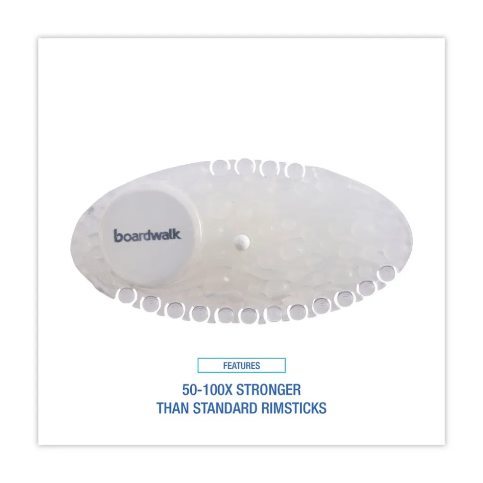 Boardwalk Curve Solid Air Freshener - Mango Fragrance, Clear (10/Box, 6 Boxes/Carton)