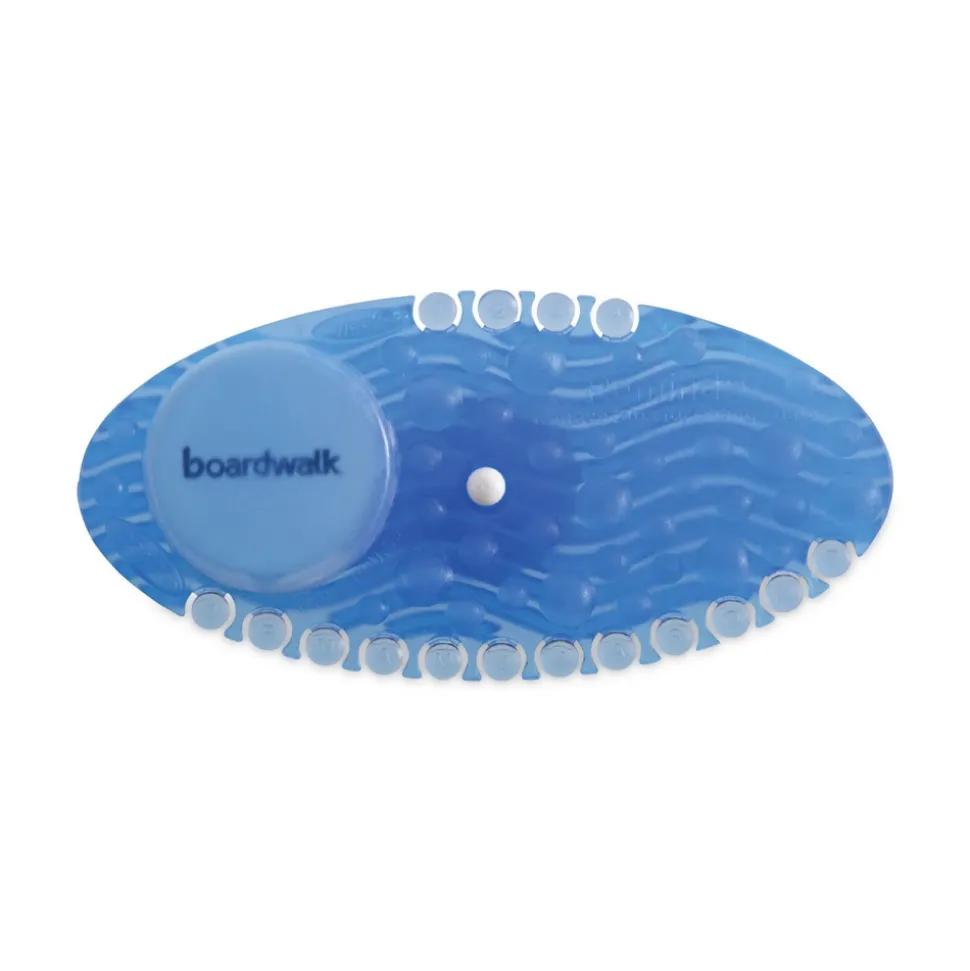 Boardwalk Curve Solid Air Freshener - Cotton Blossom, Blue (10/Box, 6 Boxes/Carton)