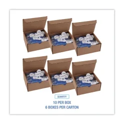 Boardwalk Curve Solid Air Freshener - Cotton Blossom, Blue (10/Box, 6 Boxes/Carton)