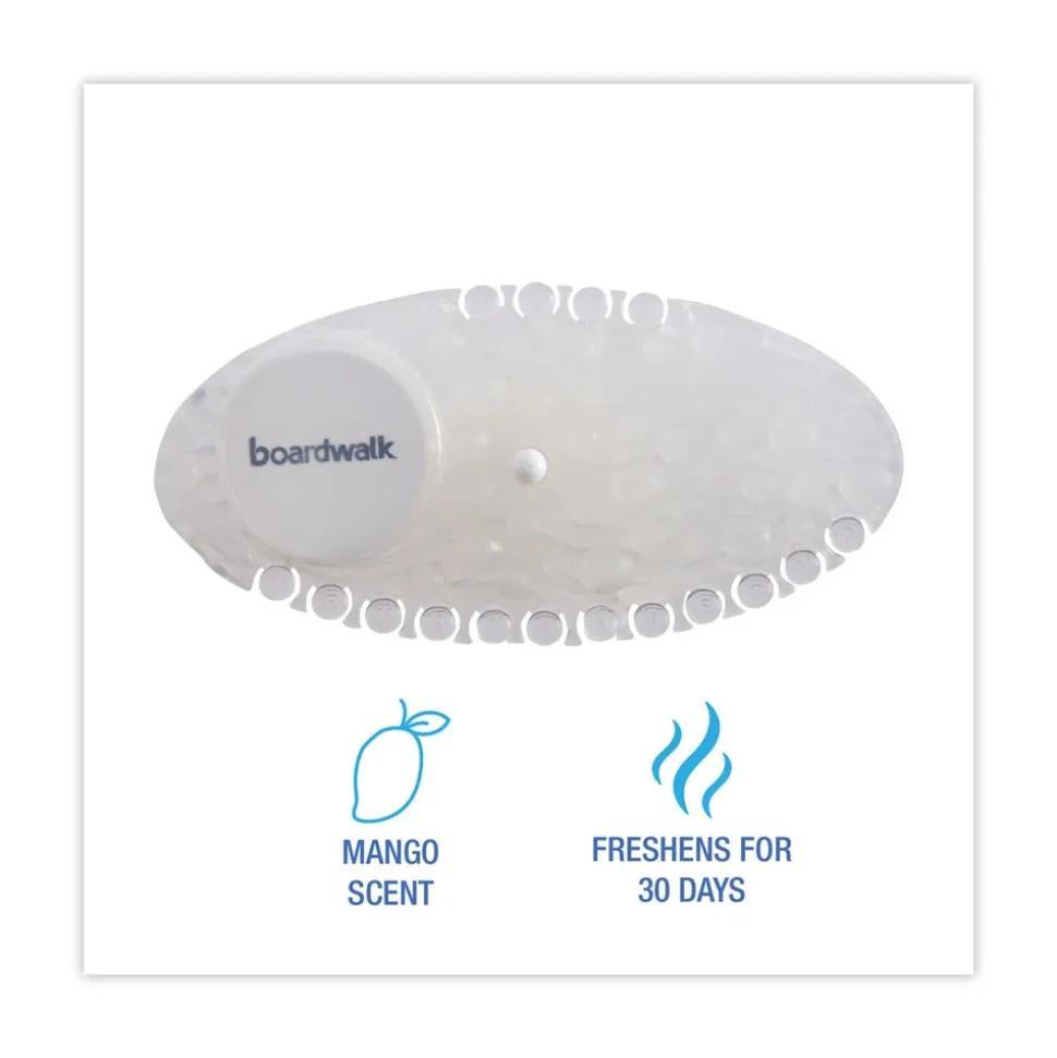 Boardwalk Curve Solid Air Freshener - Mango Fragrance, Clear (10/Box)