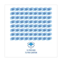 Boardwalk EBCP012I072M06AAS8000 Toilet Bowl Clip - Cotton Blossom Scent, Blue (12/Box, 6 Boxes/Carton)