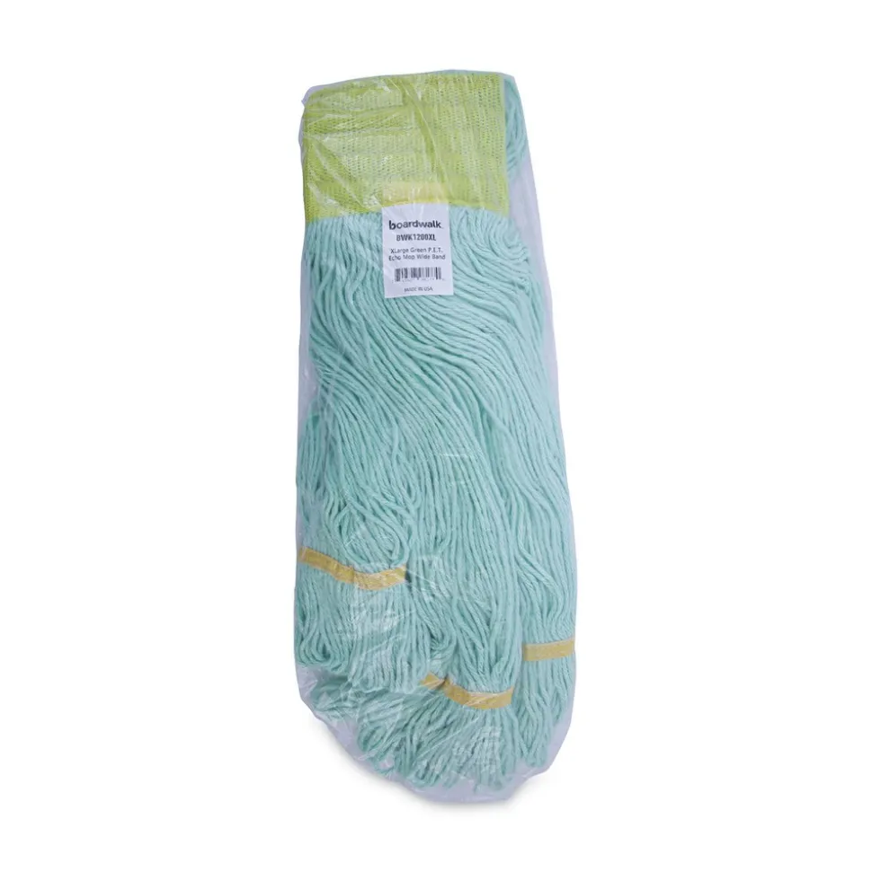 Boardwalk Ecomop Looped-End Recycled Fibers Mop Head - Extra Large, Green (12/Carton)