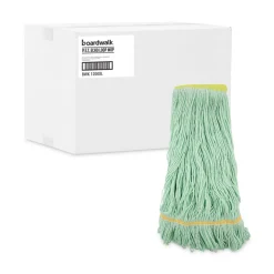 Boardwalk Ecomop Looped-End Recycled Fibers Mop Head - Extra Large, Green (12/Carton)