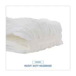 Boardwalk Enviro Clean Looped Mop Head With Tailband - Large, White (12/Carton)