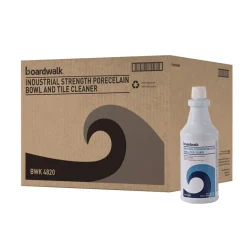 Boardwalk 032500-12ESSN 32 oz. Bottle Industrial Strength RTU Porcelain Bowl and Tile Cleaner - Floral Scent (12/Carton)