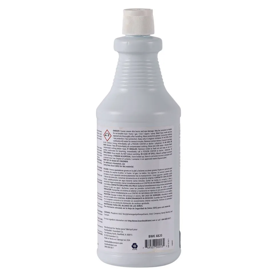 Boardwalk 032500-12ESSN 32 oz. Bottle Industrial Strength RTU Porcelain Bowl and Tile Cleaner - Floral Scent (12/Carton)