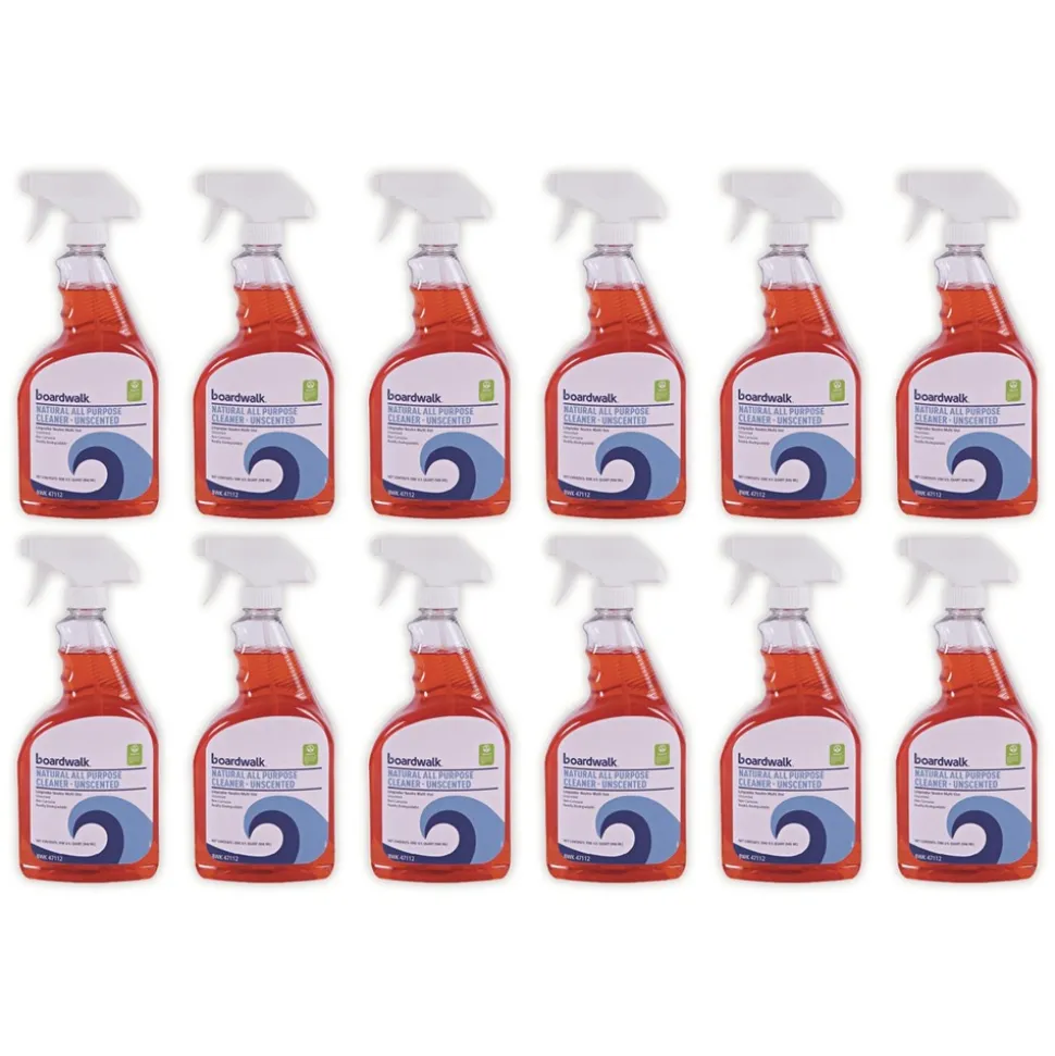 Boardwalk 951400-12ESSN 12-Piece/Carton 32 oz. Spray Bottle Natural All Purpose Cleaner - Unscented