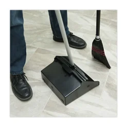 Boardwalk Flag Tipped Poly Bristle 37 in. - 38 in. Length Lobby Broom - Natural/Black (1 Dozen)