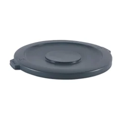 Boardwalk Flat-Top Round Lids for 44 Gallon Waste Receptacles - Gray