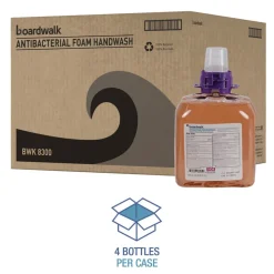 Boardwalk 6162-04-GCE00VL 1250 ml. Foam Antibacterial Handwash Refill - Fruity (4/Carton)