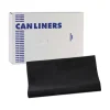 Boardwalk H8647WKK 56 Gallon 1.7 mil 43 in. x 47 in. Flat Pack Linear Low Density Industrial Can Liners - Black (100/Carton)