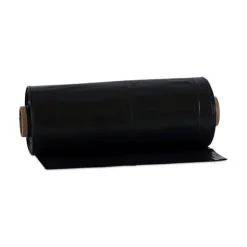 Boardwalk K7663WKK 60 Gallon 2.7 mil 38 in. x 63 in. Industrial Drum Liners Rolls - Black (50/Carton)