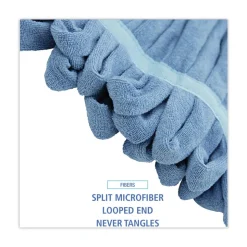 Boardwalk Microfiber Looped-End Wet Mop Head - Medium, Blue