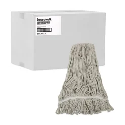 Boardwalk No. 32 Loop Web/Tailband Value Standard Cotton Mop Head - White (12/Carton)