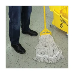 Boardwalk No. 32 Loop Web/Tailband Value Standard Cotton Mop Head - White (12/Carton)