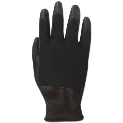 Boardwalk Palm Coated Cut-Resistant HPPE Glove - Size 8 Medium, Salt and Pepper/Black (1-Dozen)
