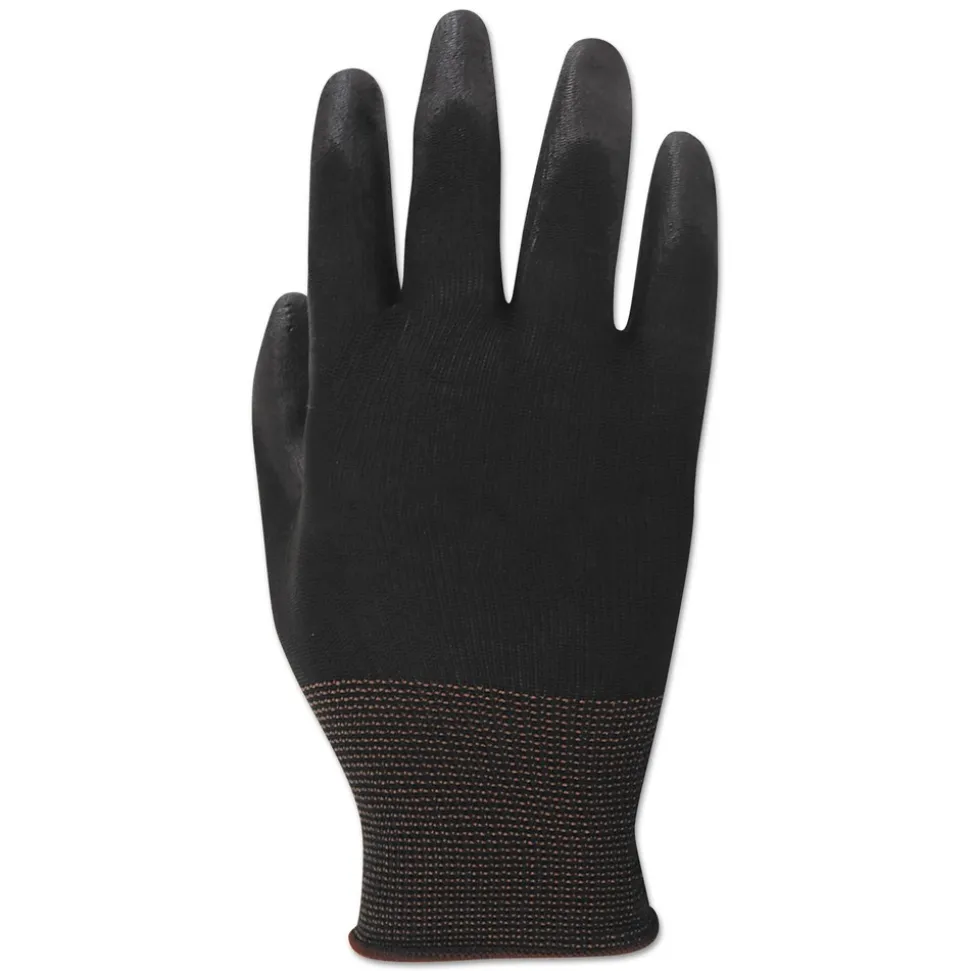 Boardwalk Palm Coated Cut-Resistant HPPE Glove - Size 8 Medium, Salt and Pepper/Black (1-Dozen)