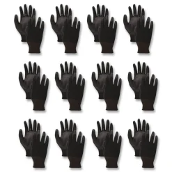 Boardwalk Palm Coated HPPE Gloves - X-Large Size 10/Salt and Pepper/Black (1-Dozen)