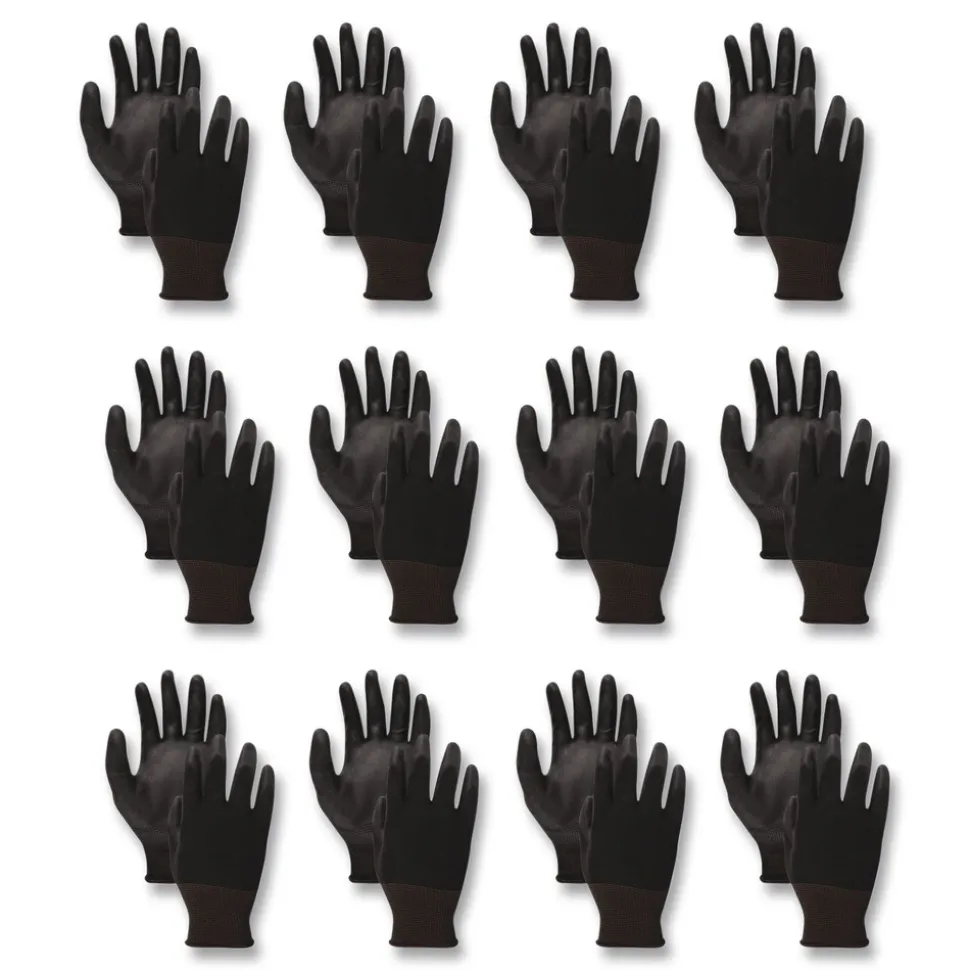 Boardwalk Palm Coated HPPE Gloves - X-Large Size 10/Salt and Pepper/Black (1-Dozen)