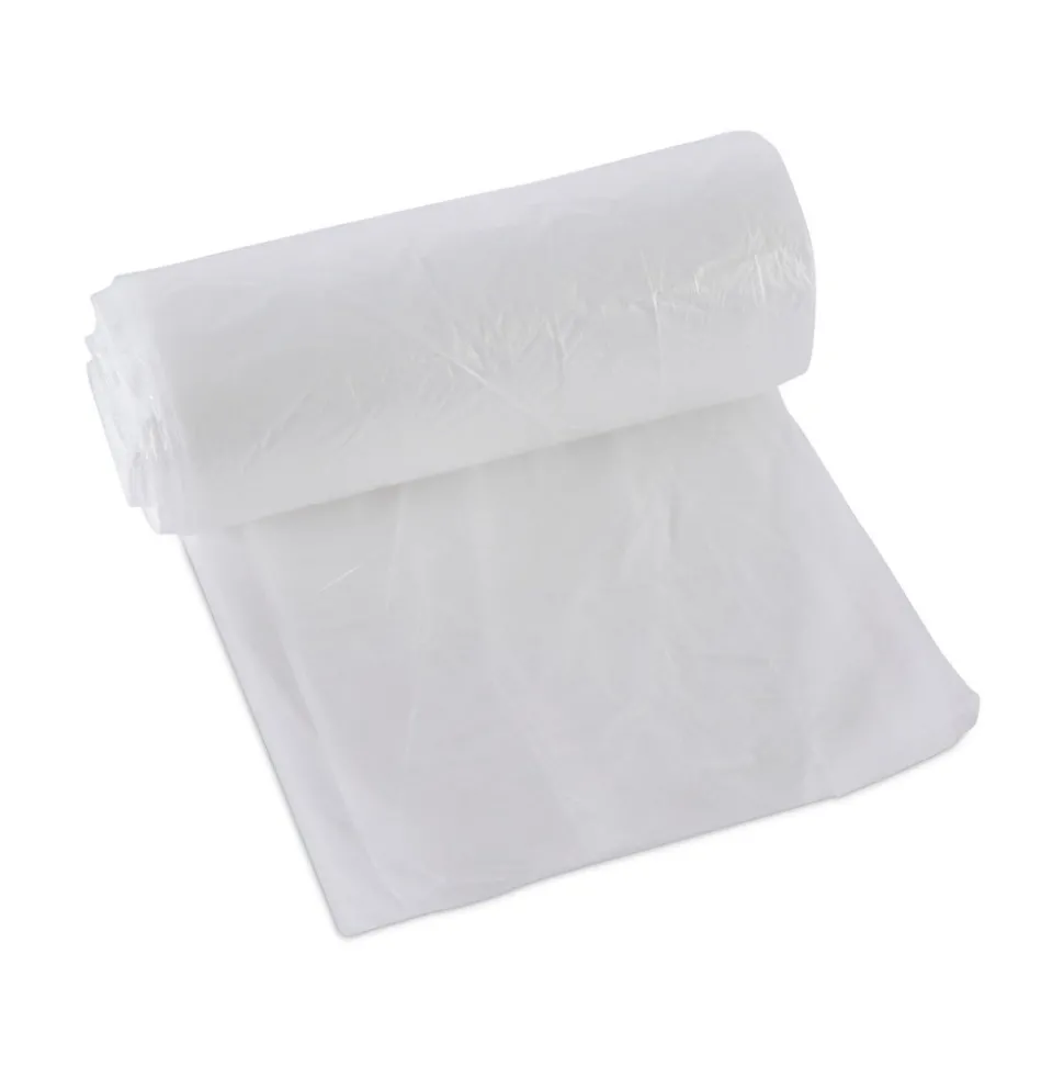 Boardwalk 1000-Piece/Carton High-Density 10-Gallon 6-Micron 24 in. x 23 in. Can Liners - Natural