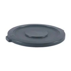 Boardwalk Plastic Round Flat-Top Lid for 32 Gallon Waste Receptacles - Gray