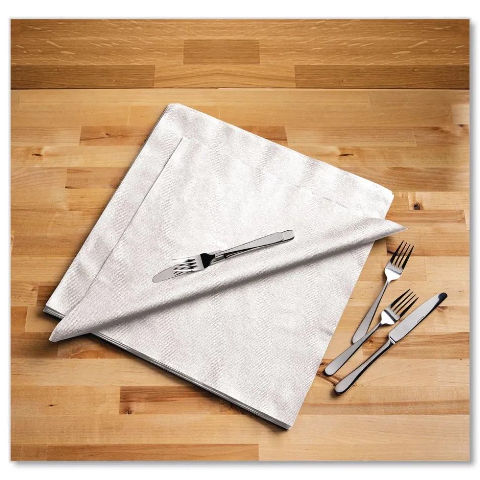 Boardwalk 1-Ply 14 in. x 14 in. Linen-Feel Flat Napkins (1000/Carton)
