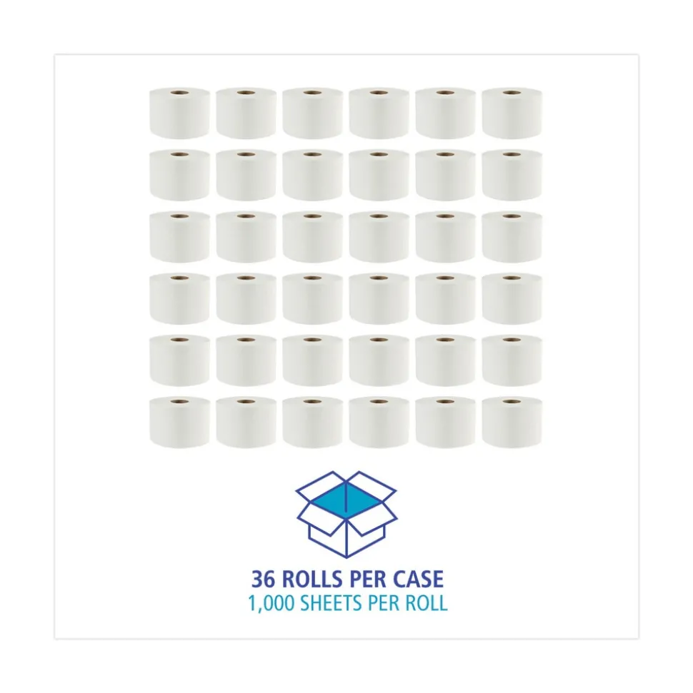 Boardwalk 2-Ply OptiCore Green Xtra Septic Safe Controlled Bath Tissue - White (36/Carton)