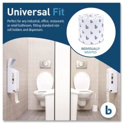 Boardwalk 2-Ply Septic Safe Toilet Tissue - White (96/Carton)